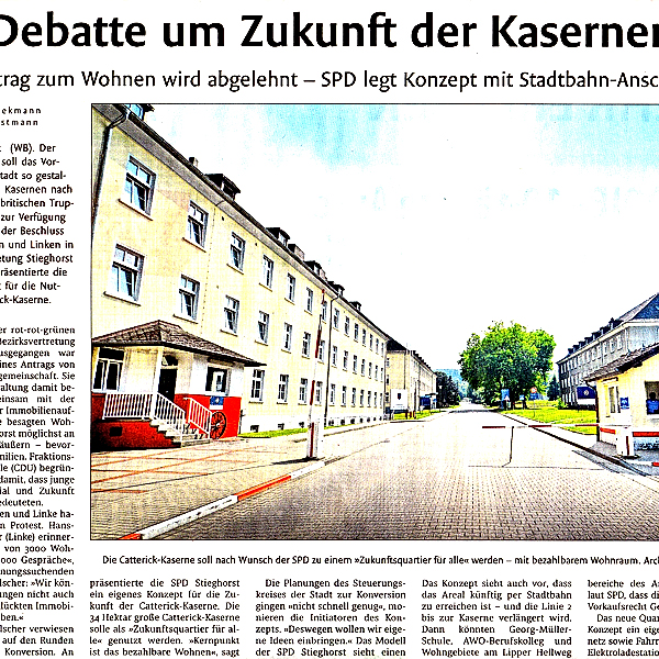 CDU-Forderung nach Privatverkauf der britischen Häuser in Stieghorst, Presseerklärung BISS/Linke